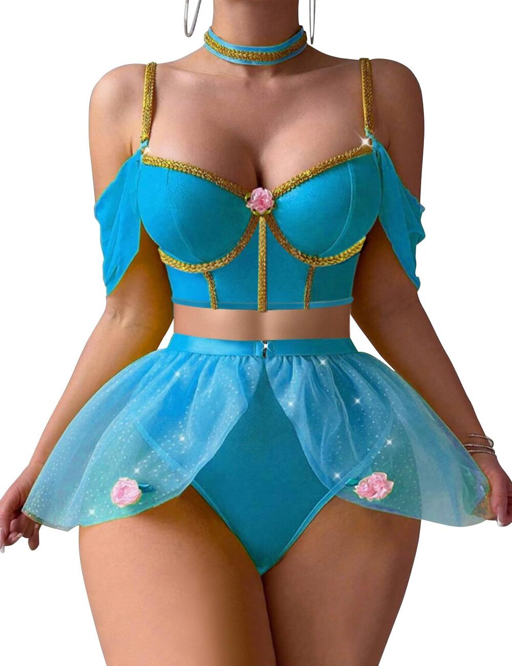 5951 Plus Size Lingerie Sexy Princess Lingerie Cosplay Costume Outfit